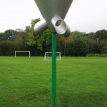 ball cone on playing field